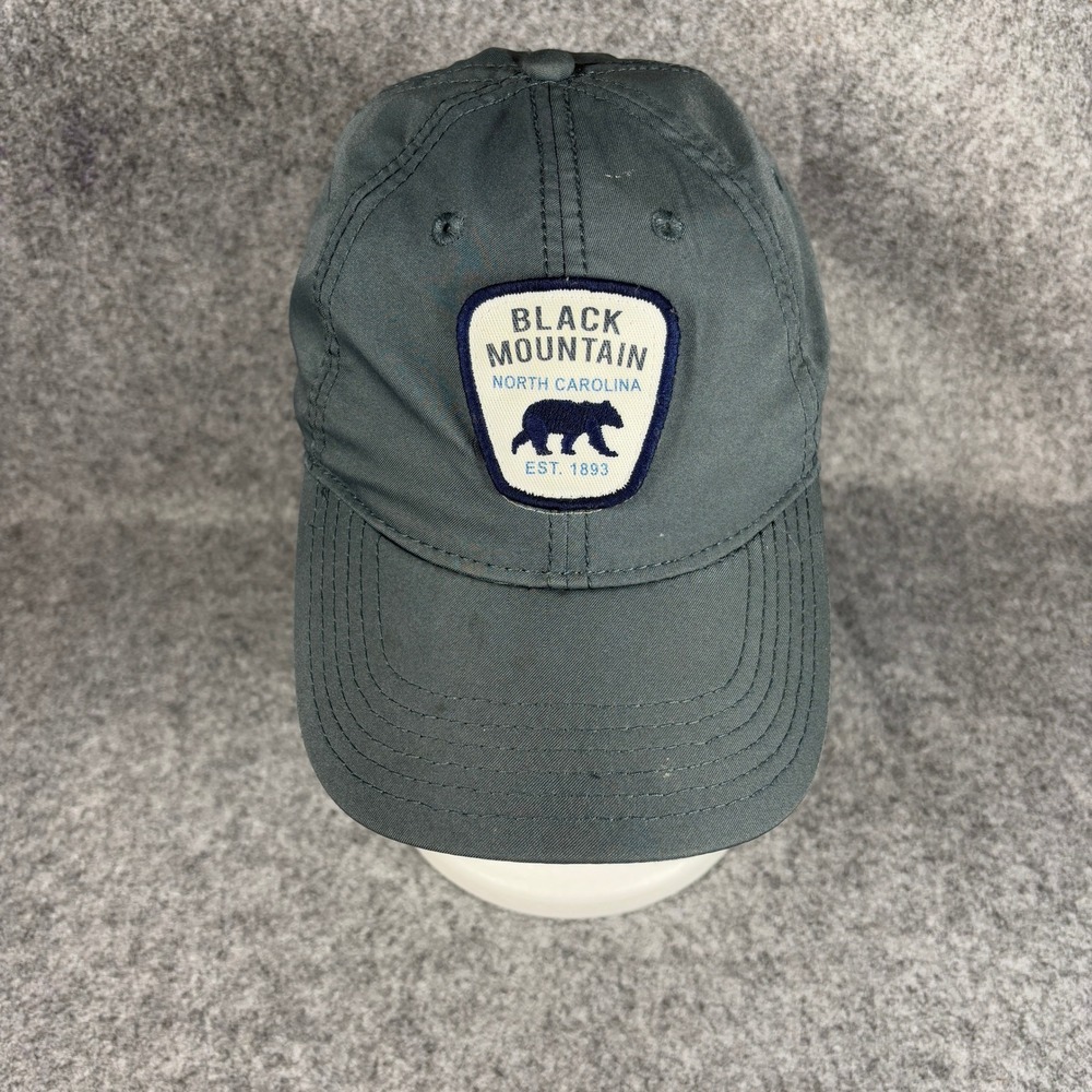 Legacy Black Mountain NC Bear Patch Hat Gray Adjustable Baseball Cap Souvenir